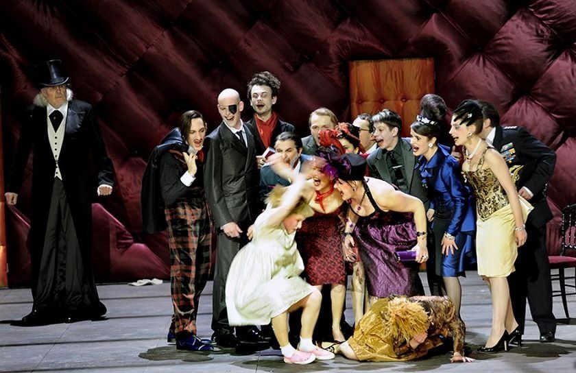 La troupe de l'opéra de Paris lors d'un spectacle en novembre 2019.