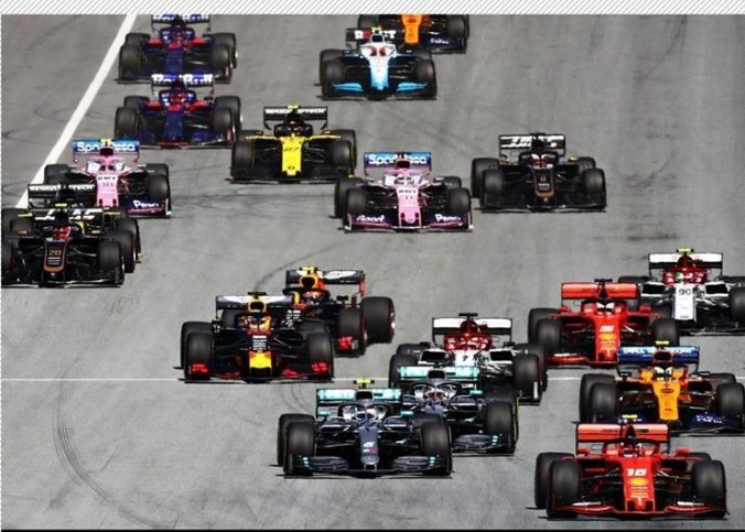 Une course de Formule 1.