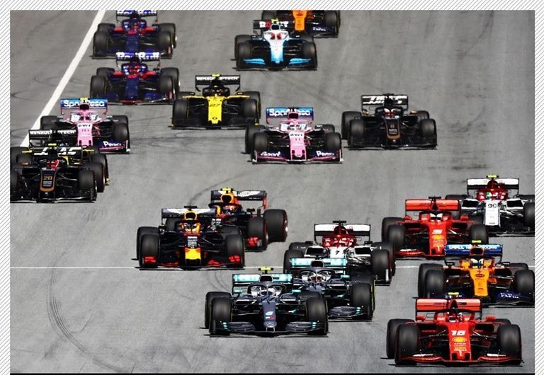 Une course de Formule 1.