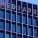 La façade du siège de Mediapro, propriétaire de la chaîne de football Téléfoot.