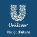 Logo d'Unilever avec un fond bleu